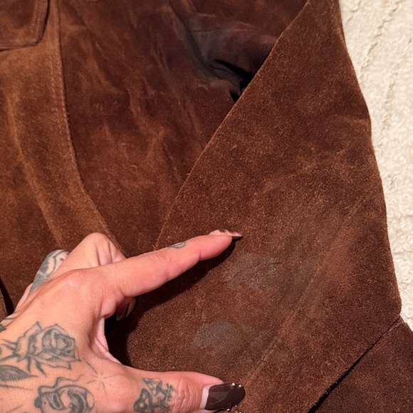 Vintage Brown Suede Women's Jacket - Picture 4 of 8